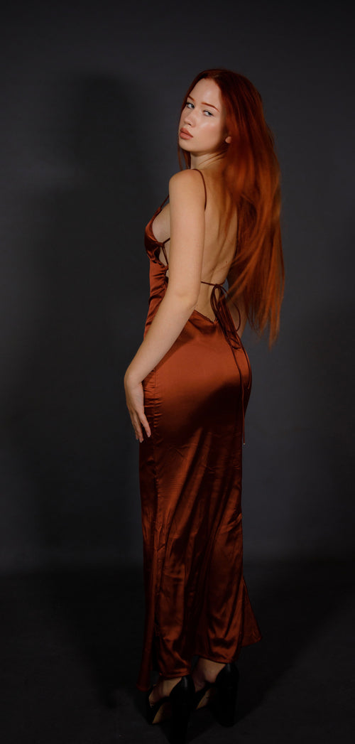 Robe Bronze Elegante